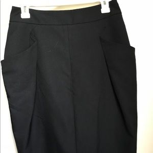 Black pencil skirt
